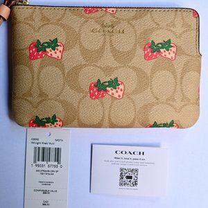 Coach Strawberry Wristlet